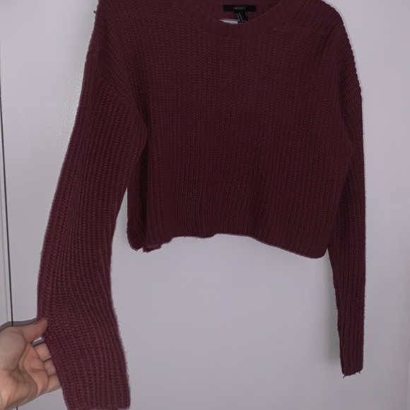 [M]👚 - F21 knit cropped sweater - Picture 5 of 7